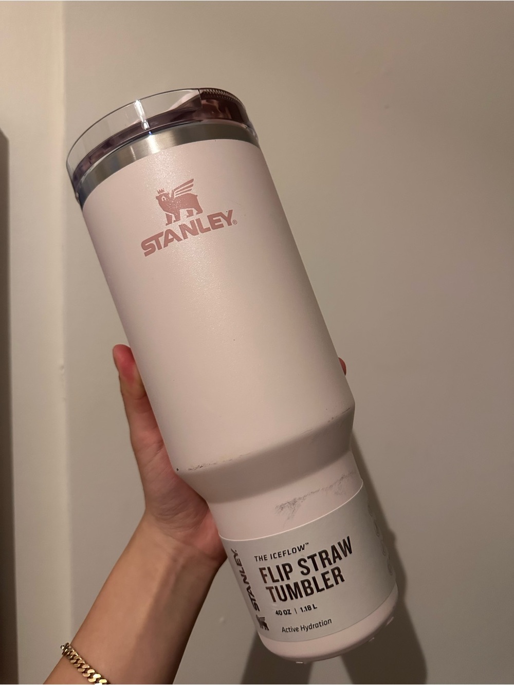 New flawed 40 oz pink Stanley